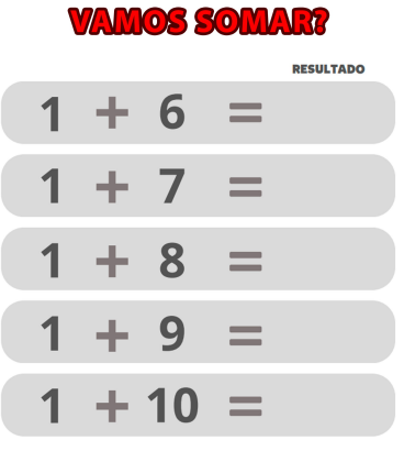 Matemática (vamos somar?)