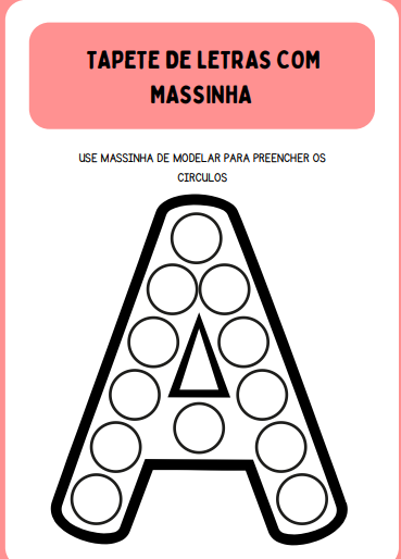 Tapete de Letras com Massinha