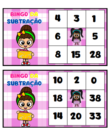 Bingo da Subtração