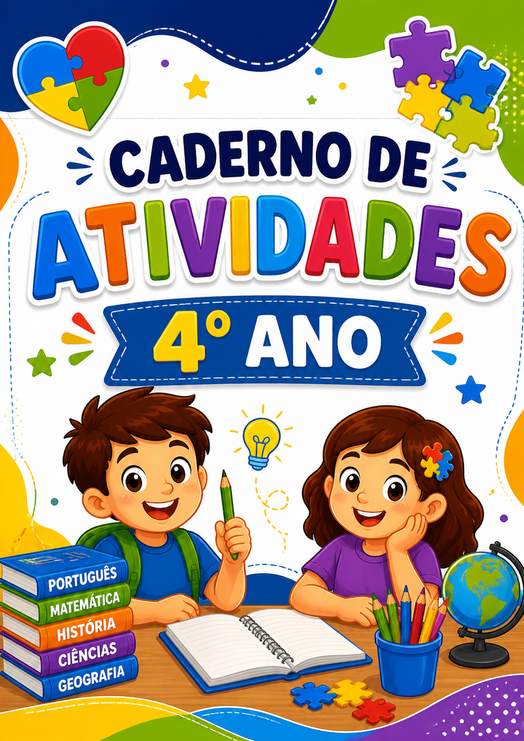 Caderno de Atividades – 3º, 4º e 5º Ano (Todas as Disciplinas)