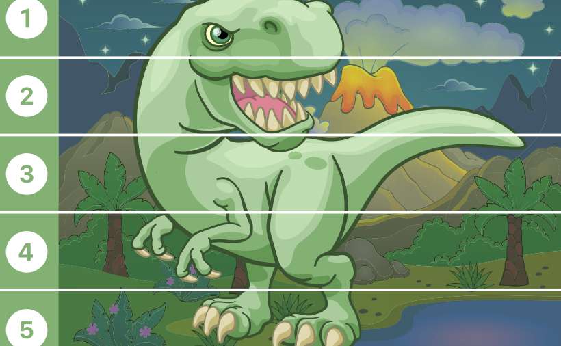 Quebra Cabeça Dinossauro