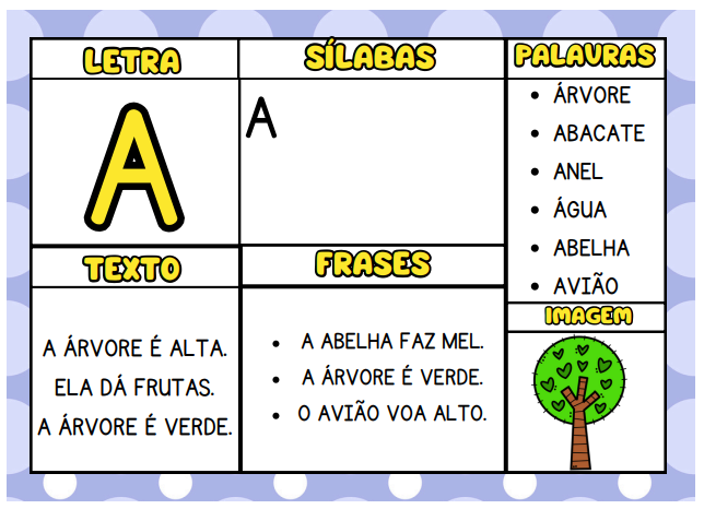 Cderno de Alfabetização por Letras