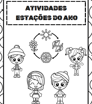 Atividades Estações do Ano para Colorir