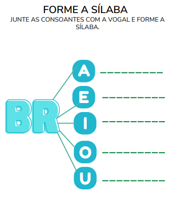 Caderno de atividades Sílabas Complexas